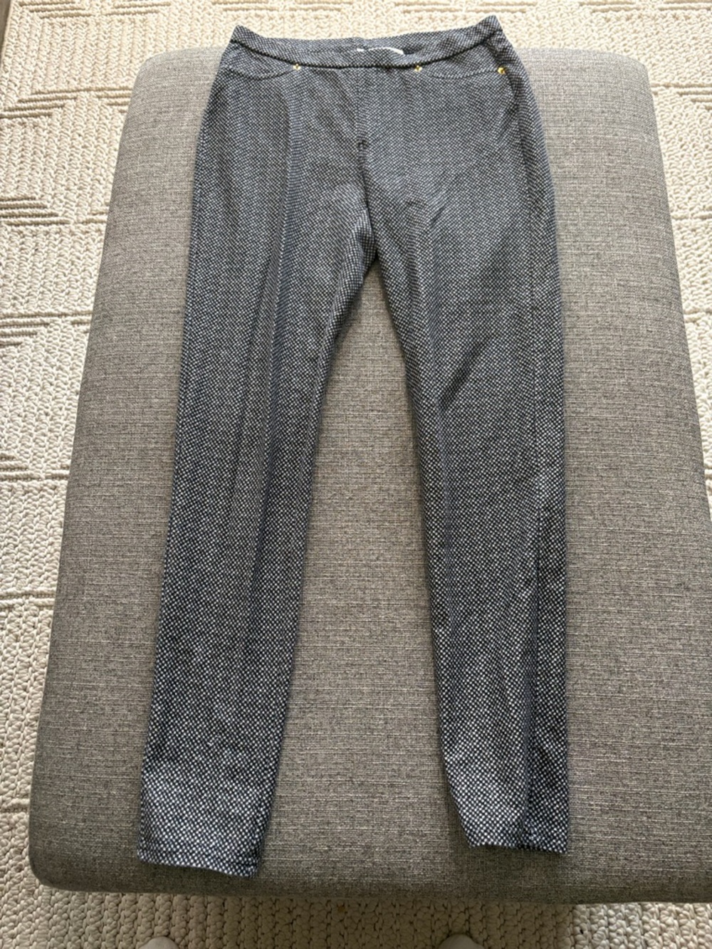 Michael Kors Black and White Patterned Women's Jeggings